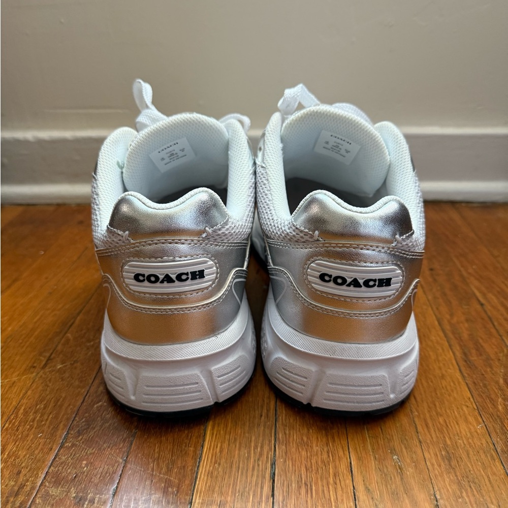 Champion White and Silver Sneakers - Picture 3 of 6